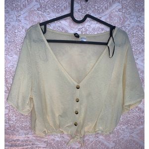 Divided (H&M) Sheer Crop Top